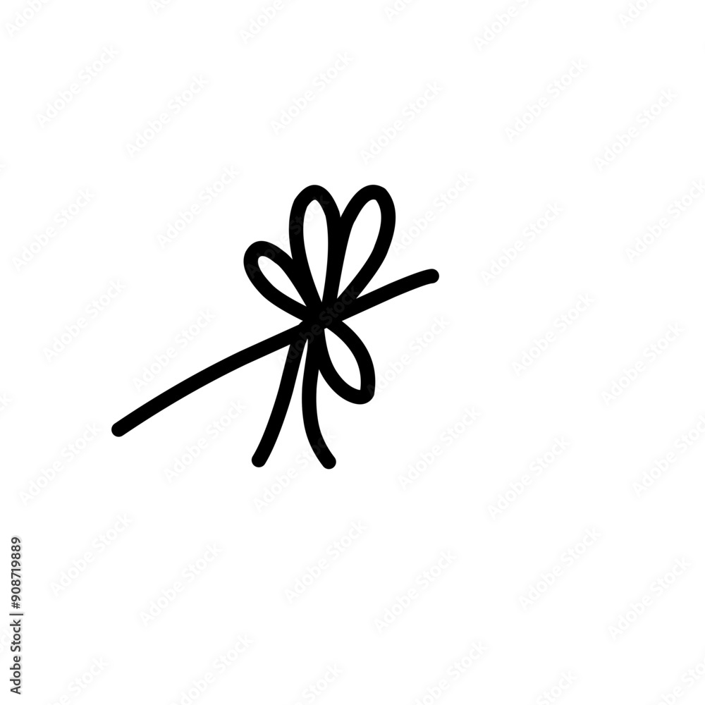 rope ribbon line illustration rope ribbon line illustration