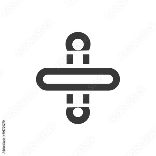 Abstract Design with Circles, Rectangles, and a Horizontal Bar