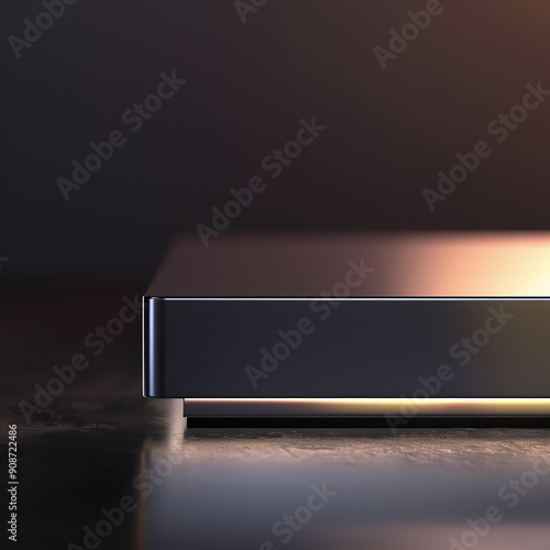 Wallpaper Mural Beautiful Of 3d Realistic Of Empty podium mockup stage realistic for Product Showcase Torontodigital.ca