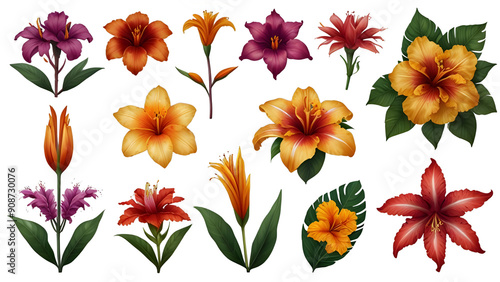 Vibrant Exotic Tropical Flowers - Transparent PNG Collection


 photo