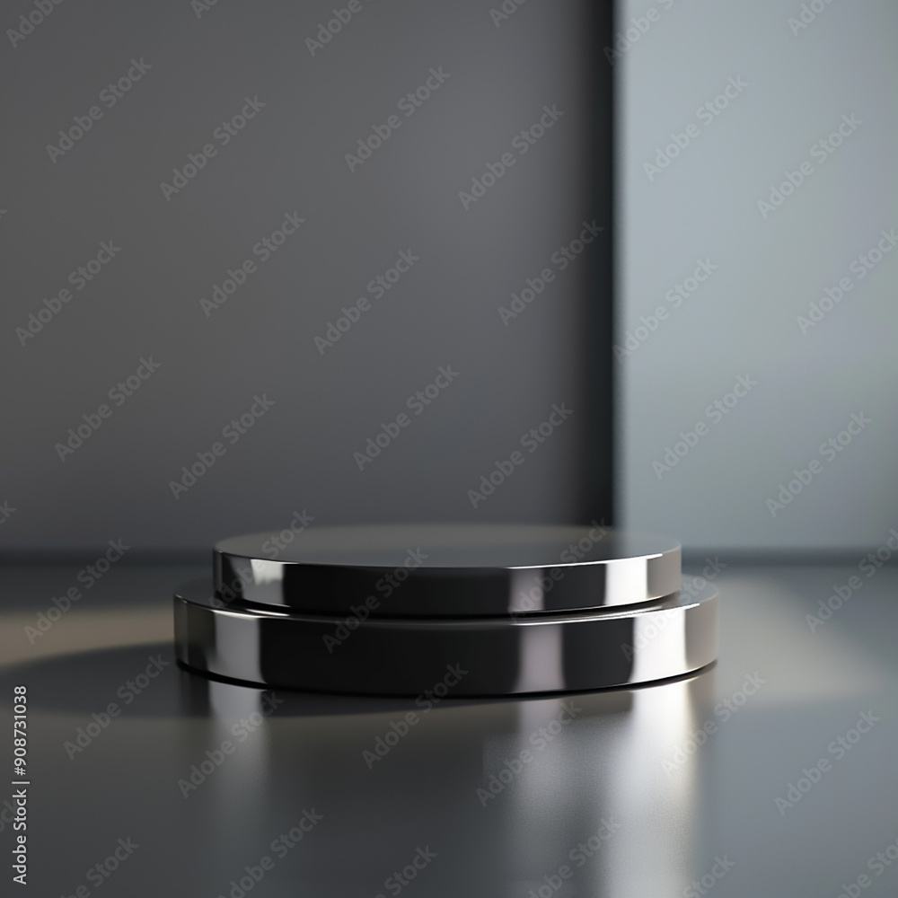 Beautiful Of 3d Realistic Of Empty podium mockup stage realistic for Product Showcase