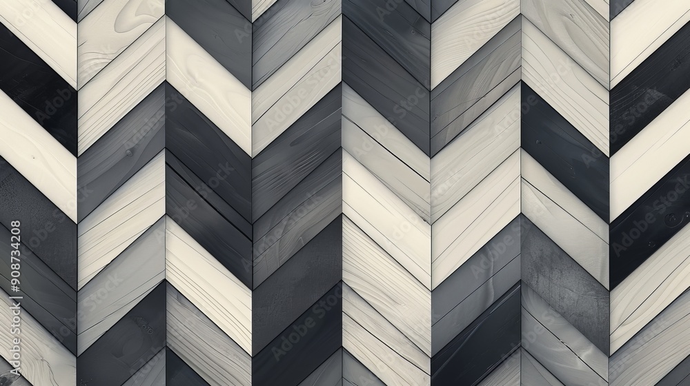 A simple chevron pattern in shades of gray A simple chevron pattern in shades of gray