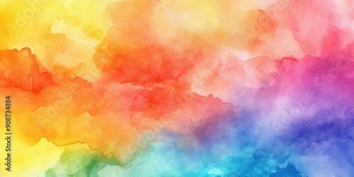 Abstract Watercolor Background with Vibrant Colors