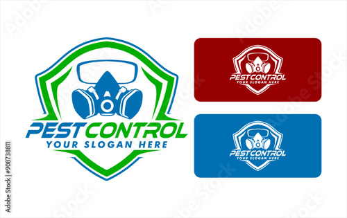 pest control vector logo house insect poison pest control with pesticides prevention, extermination and disinfection