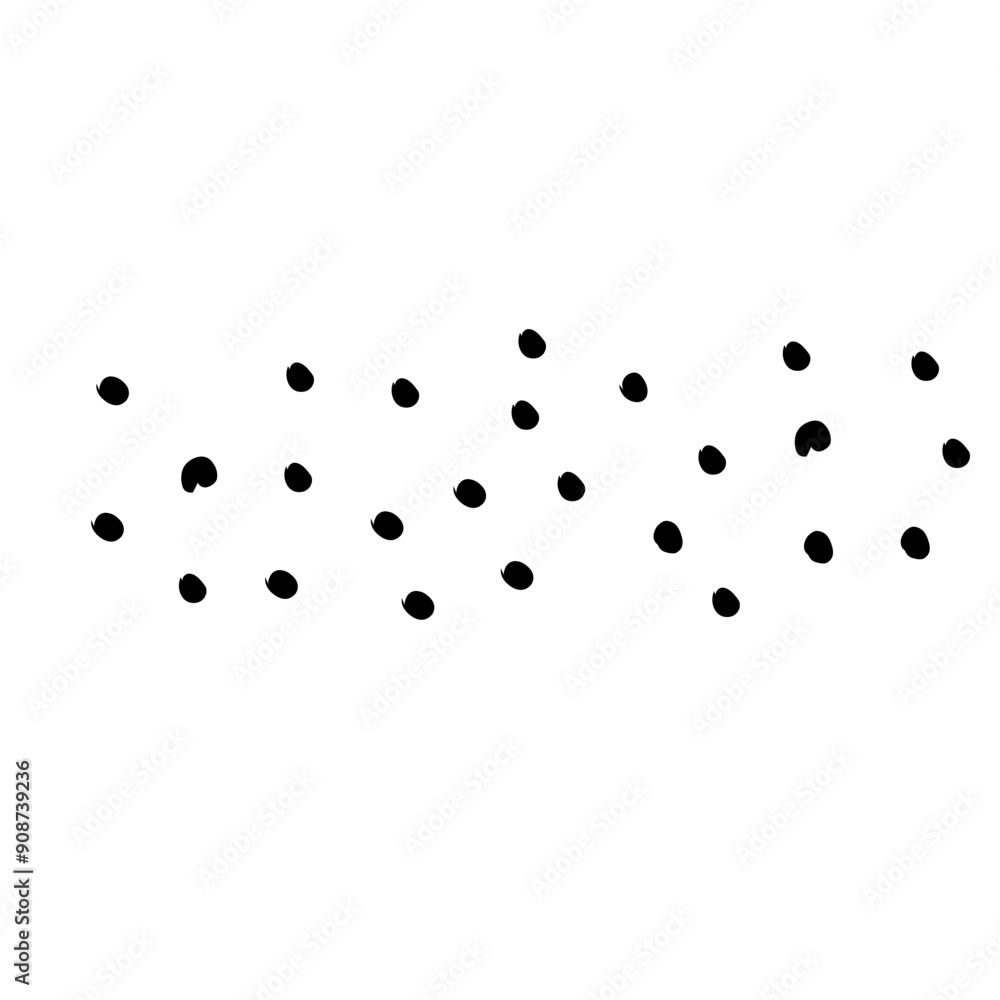 Abstract doodle pattern with hand drawn polka dots. Vector black and white doodle pattern. Abstract doodle pattern with hand drawn polka dots. Vector black and white doodle pattern.