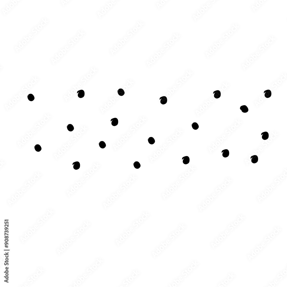Abstract doodle pattern with hand drawn polka dots. Vector black and white doodle pattern. Abstract doodle pattern with hand drawn polka dots. Vector black and white doodle pattern.