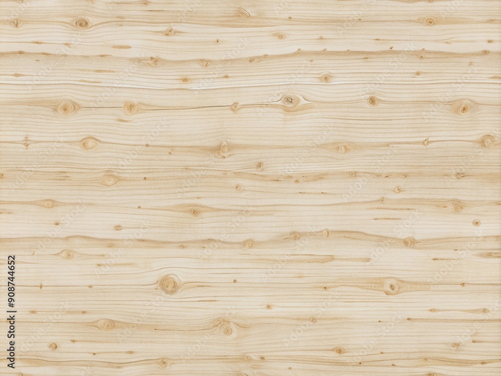 Fototapeta premium Light-colored birch wood texture featuring subtle grain patterns, perfect for adding elegance and simplicity to Scandinavian-inspired interiors, design projects, and natural-themed creations.