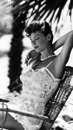 Lazy summer afternoon, tranquil scene capturing the essence of leisure and joy, warm sunlight illuminating carefree moments, nostalgic vibe of a July day in 1963