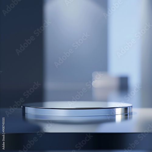 Beautiful Of 3d Realistic Of Empty podium mockup stage realistic for Product Showcase