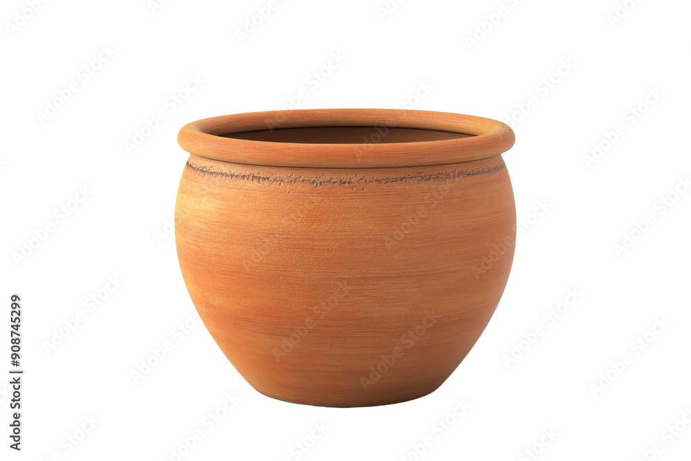 High-quality image of a terracotta round clay pot isolated on a transparent background. ideal for gardening or decorative purposes. High-quality image of a terracotta round clay pot isolated on a transparent background. ideal for gardening or decorative purposes.