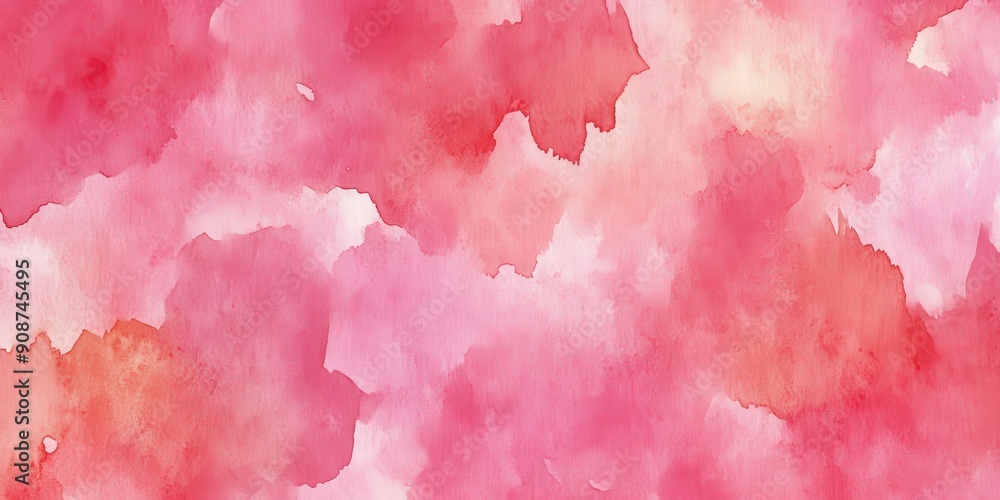 Fototapeta premium Abstract Watercolor Background with Soft Pink and Orange Hues
