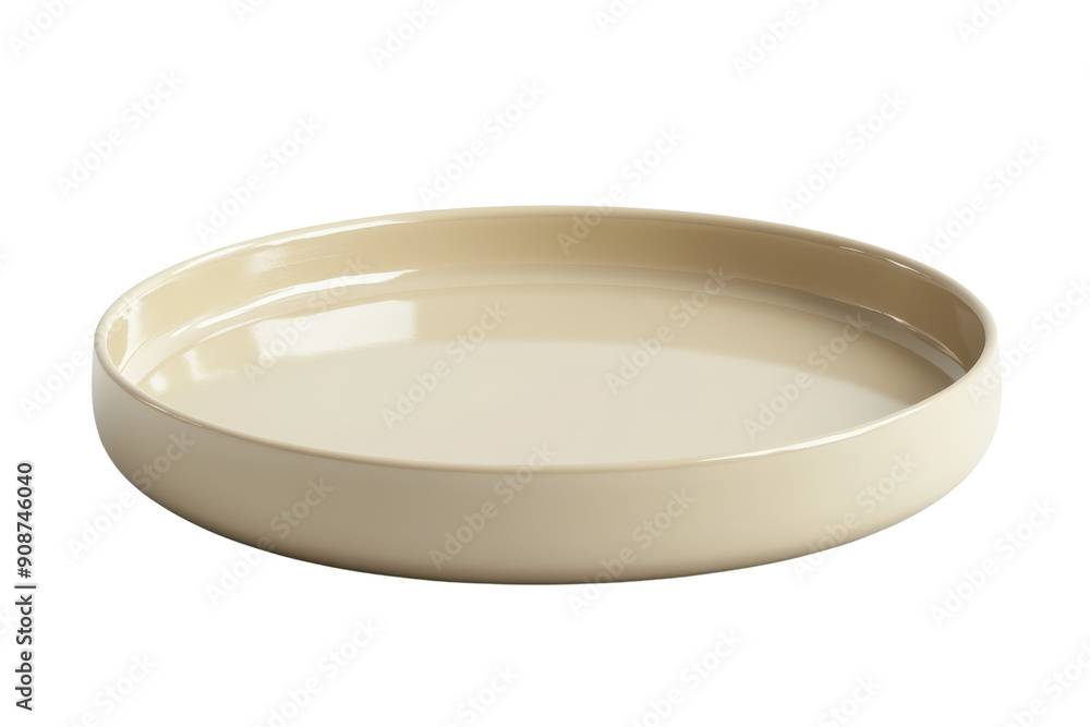Minimalist round beige ceramic plate with a shiny finish, suitable for modern dining or decoration. Ideal for serving and displaying food. Minimalist round beige ceramic plate with a shiny finish, suitable for modern dining or decoration. Ideal for serving and displaying food.
