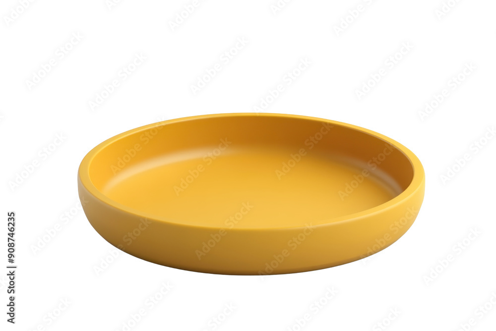 Minimalistic yellow plate on transparent background. perfect for kitchen decor or culinary presentations. High-resolution stock photo. Minimalistic yellow plate on transparent background. perfect for kitchen decor or culinary presentations. High-resolution stock photo.