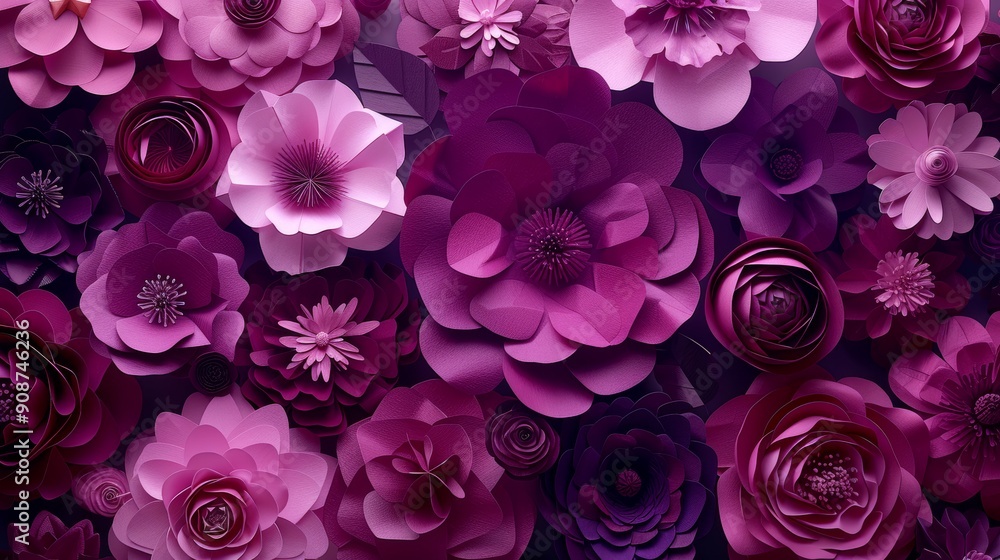 Vibrant pink paper flowers in different hues form a beautiful backdrop, ideal for all types of events. This striking arrangement is sure to leave a lasting impact on any occasion. Vibrant pink paper flowers in different hues form a beautiful backdrop, ideal for all types of events. This striking arrangement is sure to leave a lasting impact on any occasion.
