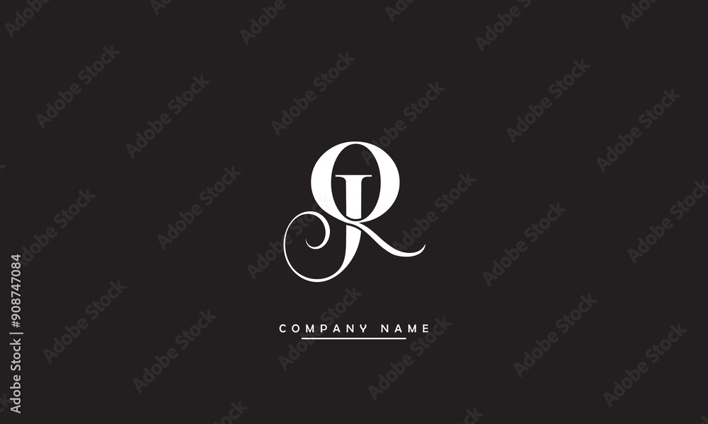 JQ, QJ, J, Q Abstract Letters Logo Monogram JQ, QJ, J, Q Abstract Letters Logo Monogram