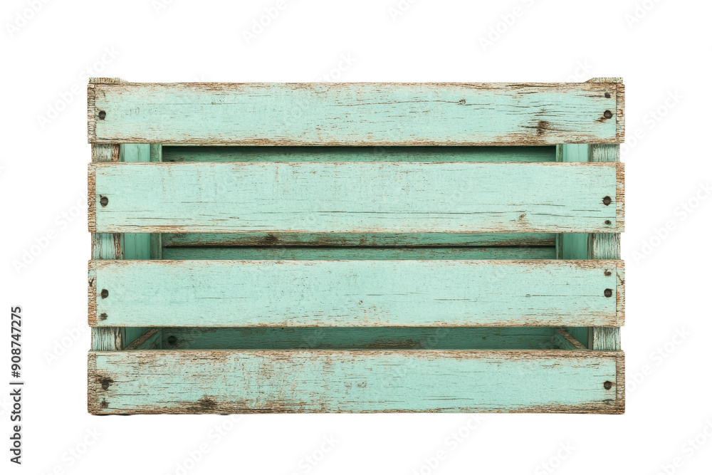 Rustic wooden crate painted in shabby chic style with light blue distressed finish, perfect for farmhouse decor and storage. Rustic wooden crate painted in shabby chic style with light blue distressed finish, perfect for farmhouse decor and storage.