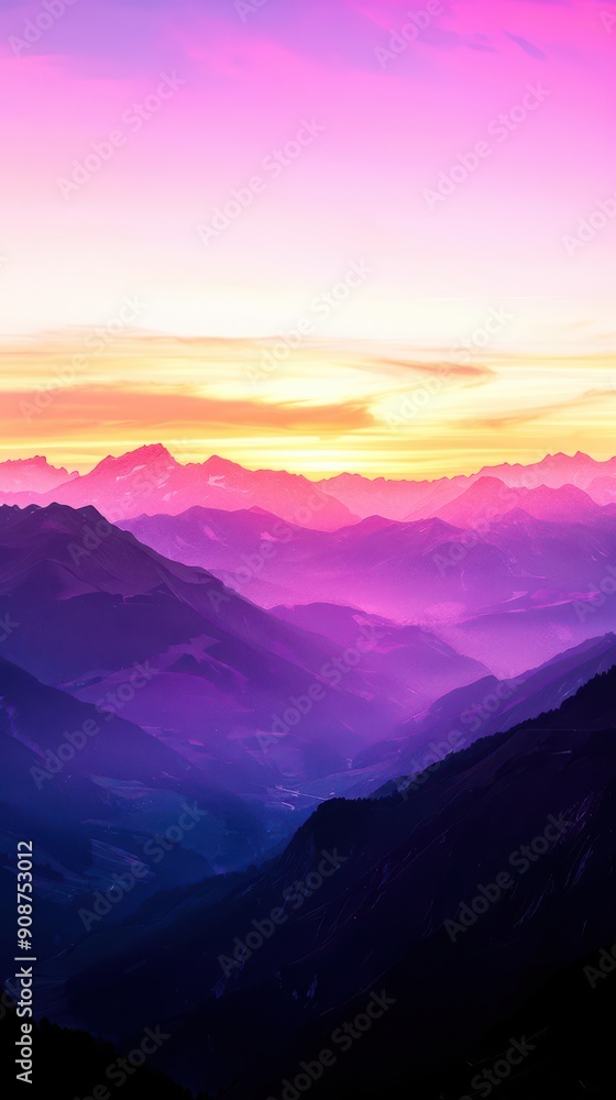 Vivid and hopeful colors of sunrise over majestic mountains, an inspiring and uplifting image that highlights the first light and mountain peaks. Vivid and hopeful colors of sunrise over majestic mountains, an inspiring and uplifting image that highlights the first light and mountain peaks.