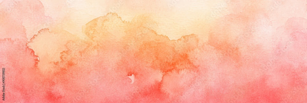 Obraz premium Abstract Watercolor Background with Red, Orange, and Yellow Colors