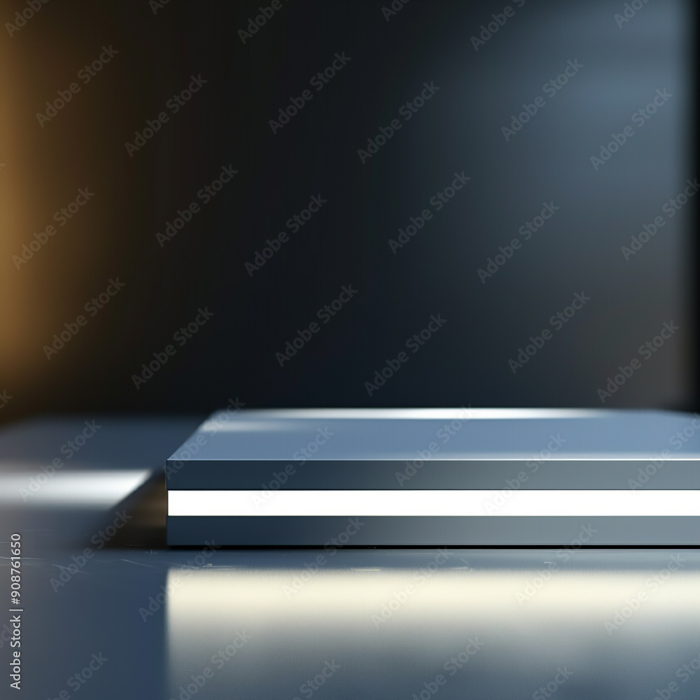 Beautiful Of 3d Realistic Of Empty podium mockup stage realistic for Product Showcase