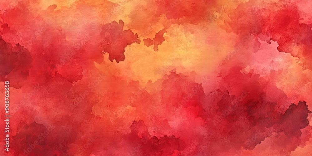 Watercolor Abstract Painting in Warm Tones Watercolor Abstract Painting in Warm Tones