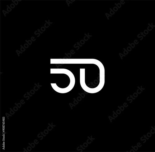 modern 50 or fifty with simple line logo concept vector icon