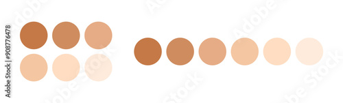 human skin tones palette, cosmetics skin tone, skins color chart