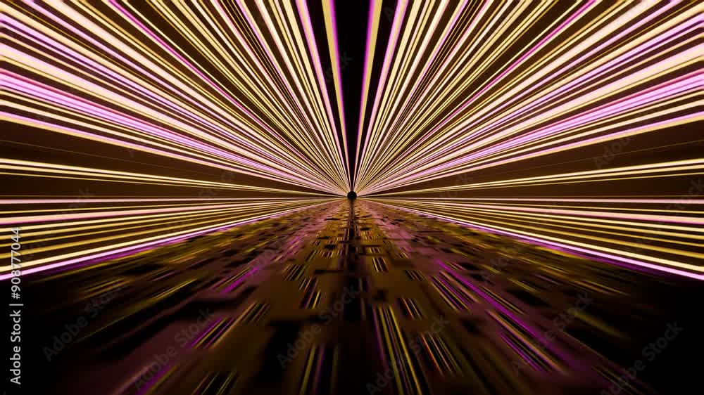 Vivid Light Trails Emanate From a Central Point Creating a Dynamic Visual Display Vivid Light Trails Emanate From a Central Point Creating a Dynamic Visual Display