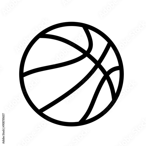 basketball ball icon vector with flat design