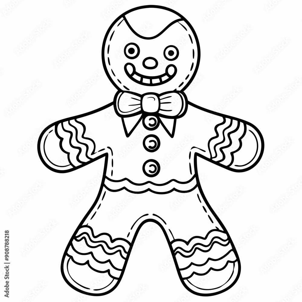 Gingerbread man art vector Gingerbread man art vector