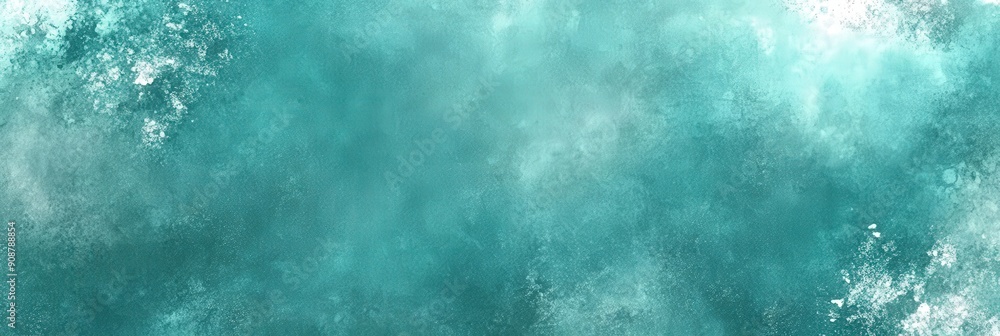 Obraz premium Abstract Teal Watercolor Background