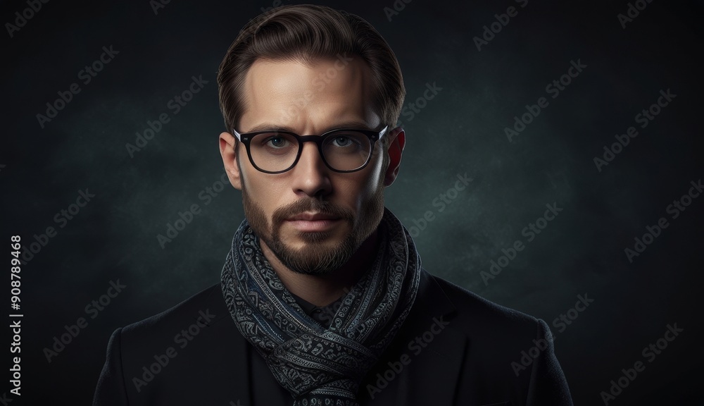 Obraz premium Sophisticated Man in Formal Attire