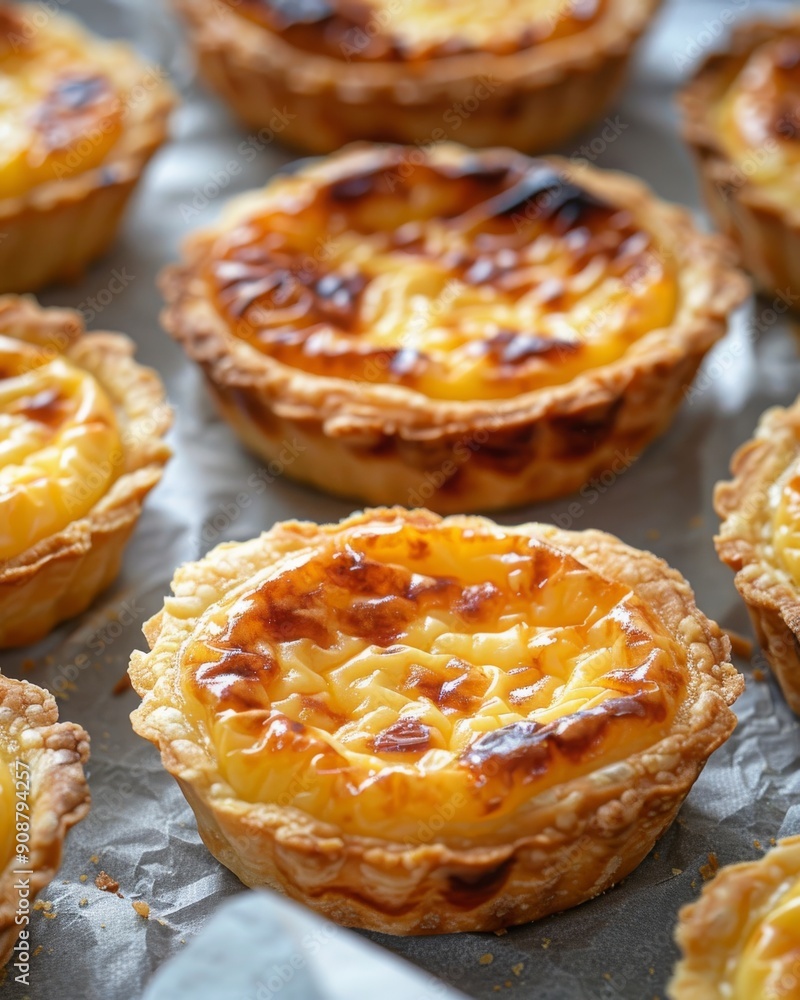 Fresh and hot cheese tarts. Fresh and hot cheese tarts.