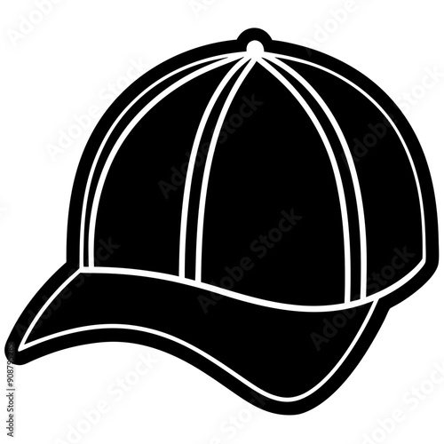 Baseball hat art vector illustration