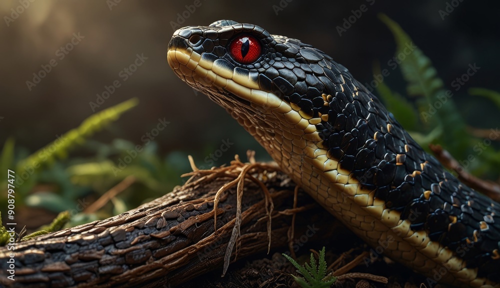 Obraz premium Elegant Snake in Natural Habitat