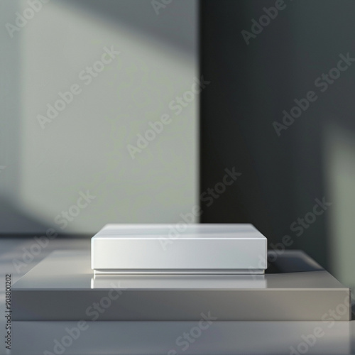 Wallpaper Mural Beautiful Of 3d Realistic Of Empty podium mockup stage realistic for Product Showcase Torontodigital.ca