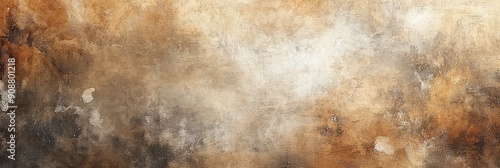 Abstract Brown and Grey Watercolor Painting