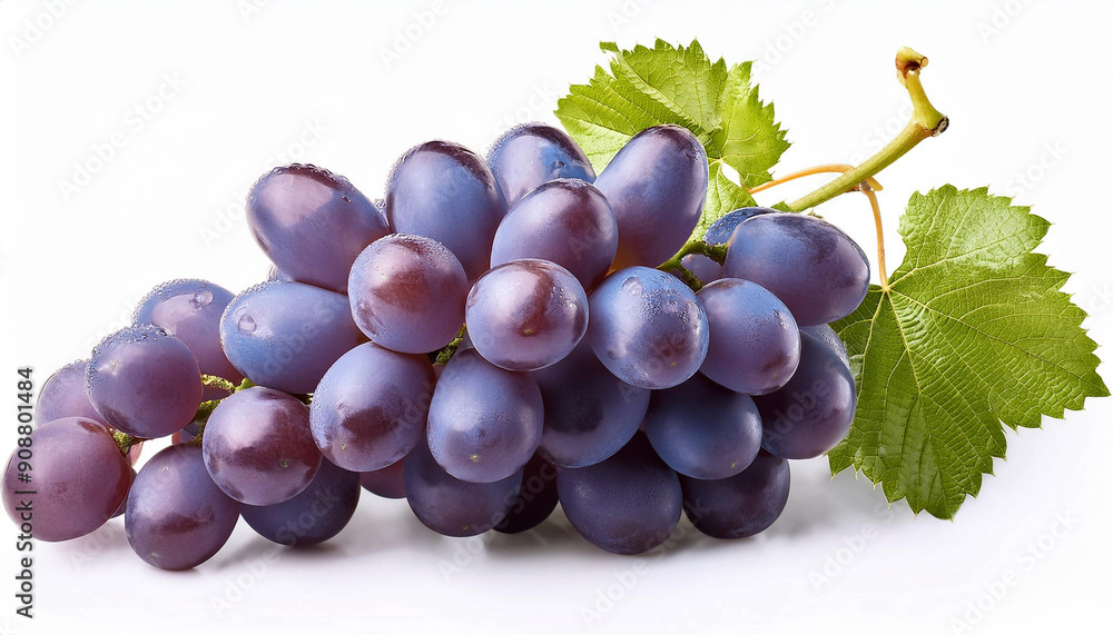 Fototapeta premium bunch of grapes isolated on white background