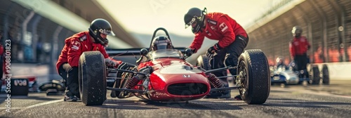 Race Car Pit Stop.