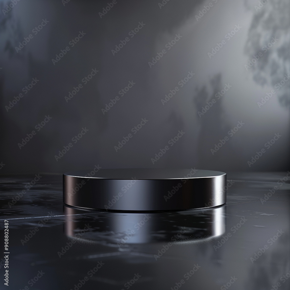 interior of a modern house with close up product display podium interior of a modern house with close up product display podium