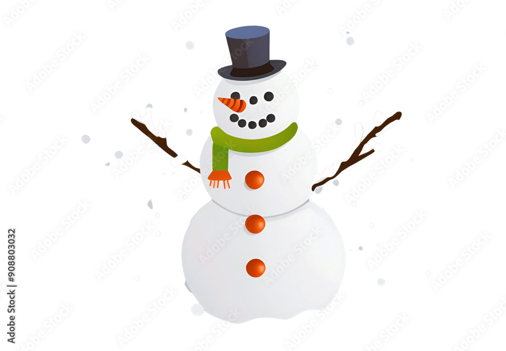 snowman with broom snowman with broom