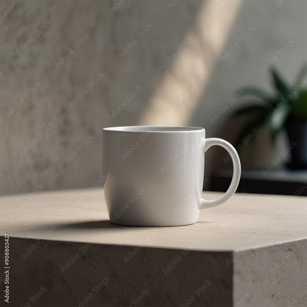 high quality minimal design print on demand empty one white coffee cup studio style high quality minimal design print on demand empty one white coffee cup studio style