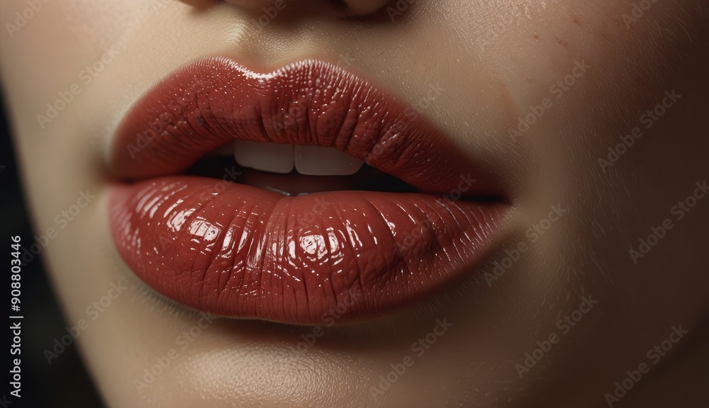 Luscious Glossy Lip Close-Up Luscious Glossy Lip Close-Up