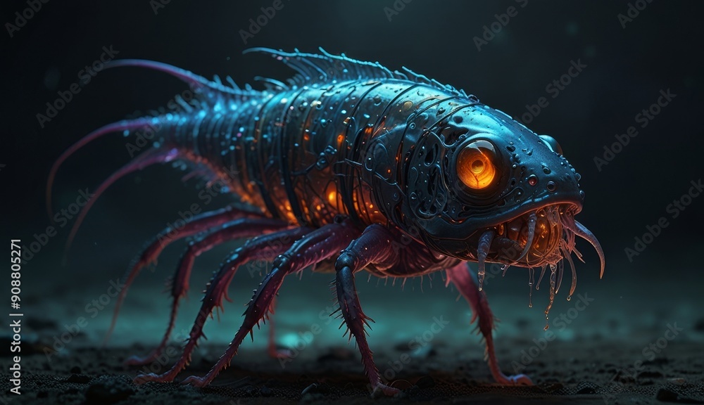 Glow-In-The-Dark Fantasy Creature Glow-In-The-Dark Fantasy Creature