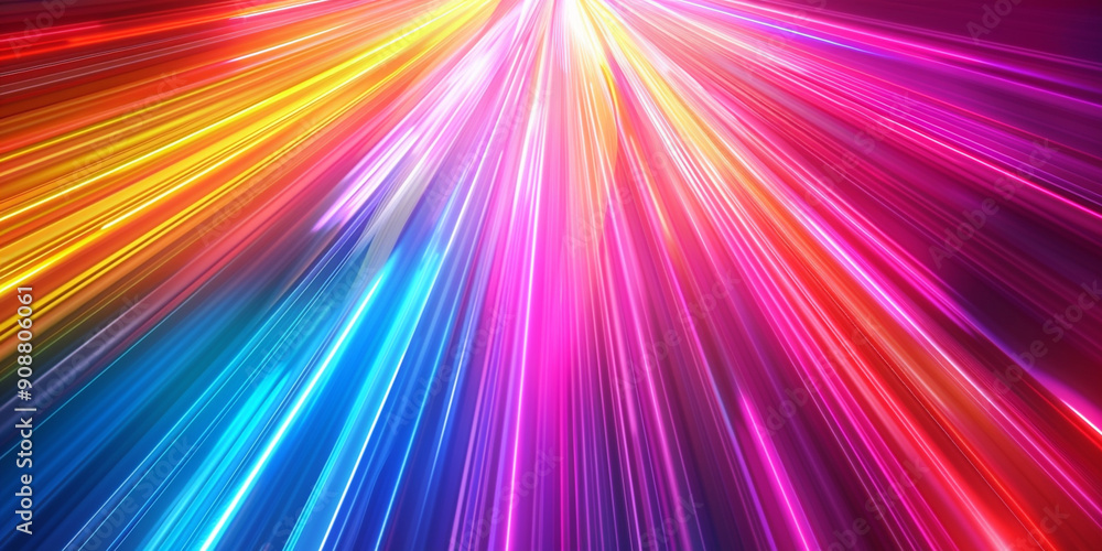 Fototapeta premium Futuristic purple abstract fluorescent technology blue line neon light background