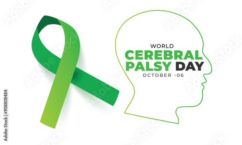 World Cerebral Palsy Day. background, banner, card, poster, template. Vector illustration.