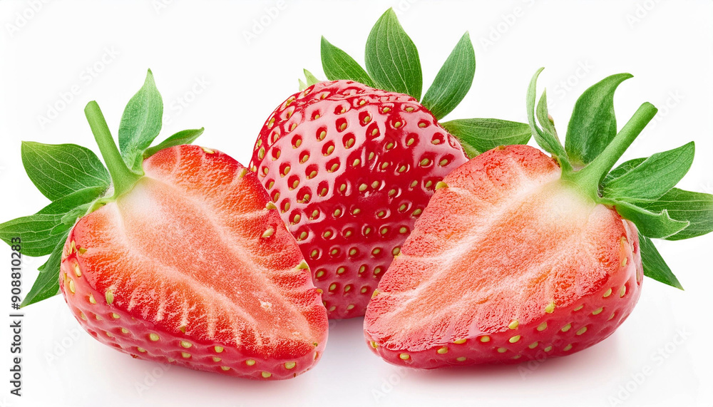 strawberry isolated on white background strawberry isolated on white background