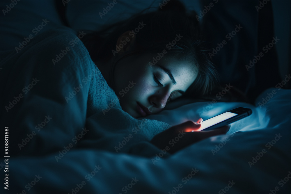 a person staying in the night texting on the phone a person staying in the night texting on the phone