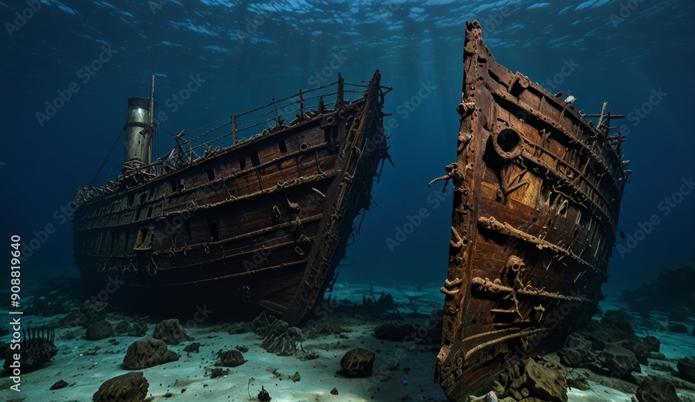 Eerie Underwater Shipwreck Discovery Eerie Underwater Shipwreck Discovery