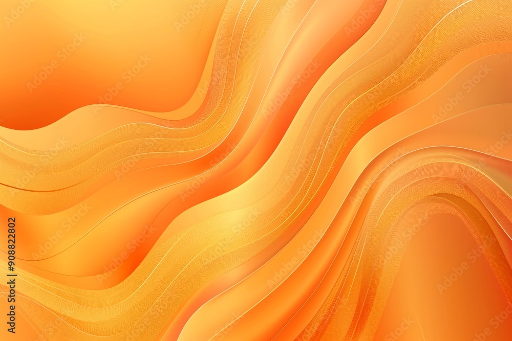 Abstract orange background with waves and lines Abstract orange background with waves and lines