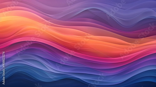 Abstract Wavy Background with Gradient Colors